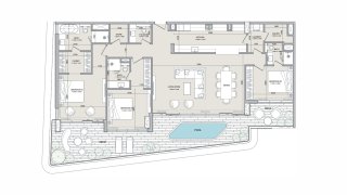 Apartment floor plan, 3 bedrooms in Isolana Residences No. 11011